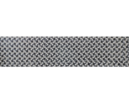 Glasmozaïek XIC K1499 zwart/zilver 33,8x33,8 cm