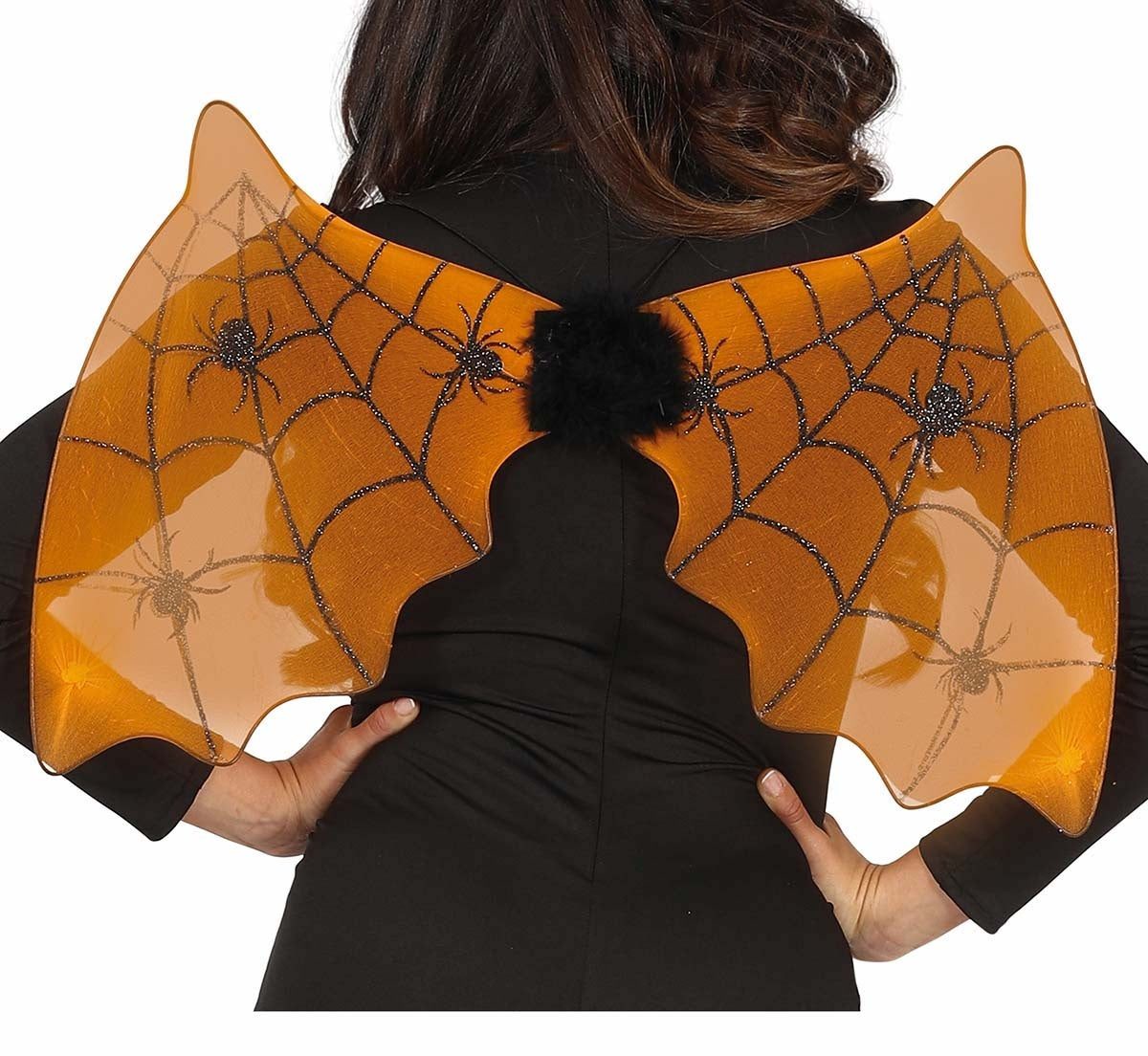 Oranje Halloween Vleugels Vleermuis 60cm