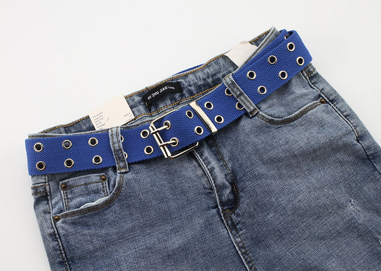 Rofuka - Canvas riem met dubbele ogen