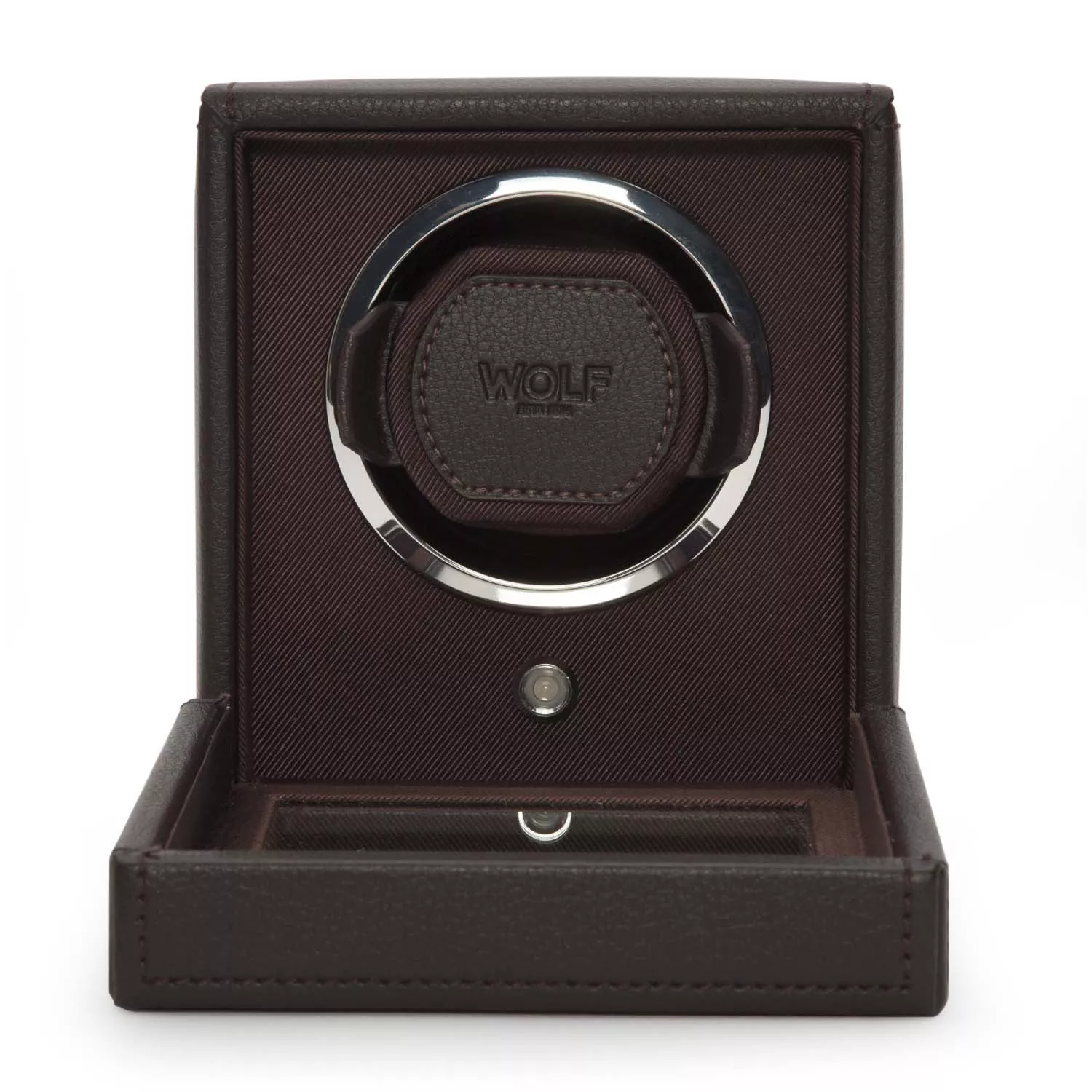 Wolf Cub Watch Winder 1 ur Brun Imiteret Læder 461106