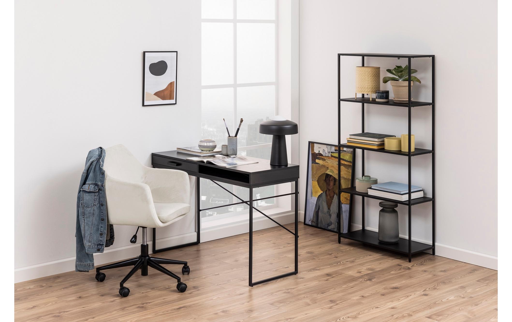 Bürostuhl Nora, mit Polsterrücken und Armlehnen, Sand<br>Schreibtischstuhl