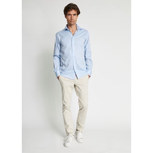 Bruun & Stengade Langærmet Skjorte, Light Blue, 38