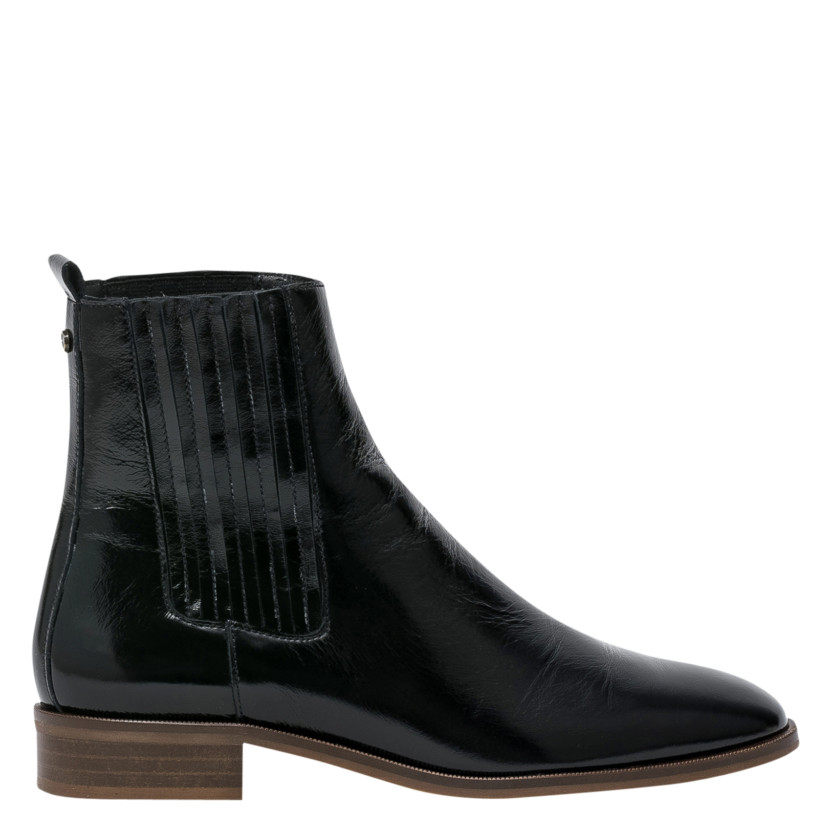 STACY - Bottines Chelsea en cuir| Noir