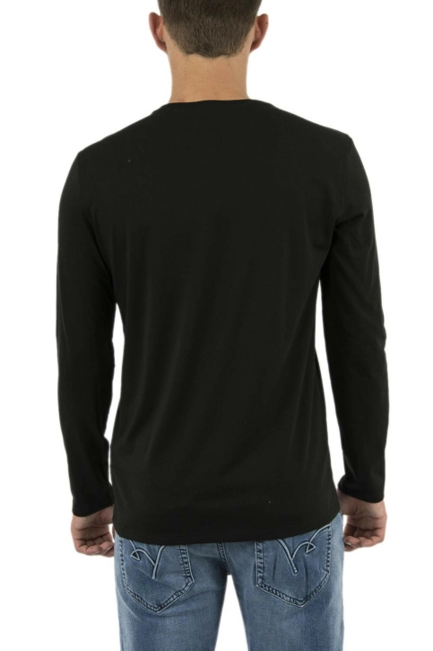 Tee shirt manches longues lacoste th6712 031 noir