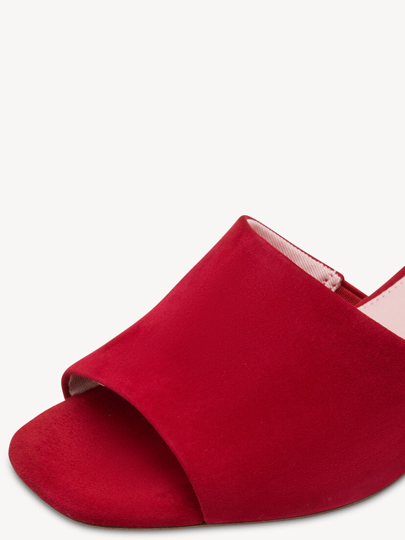Leren Slipper - rood
