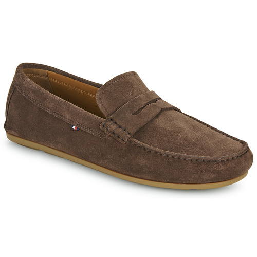 Tommy Hilfiger - CASUAL HILFIGER SUEDE DRIVER - Marron