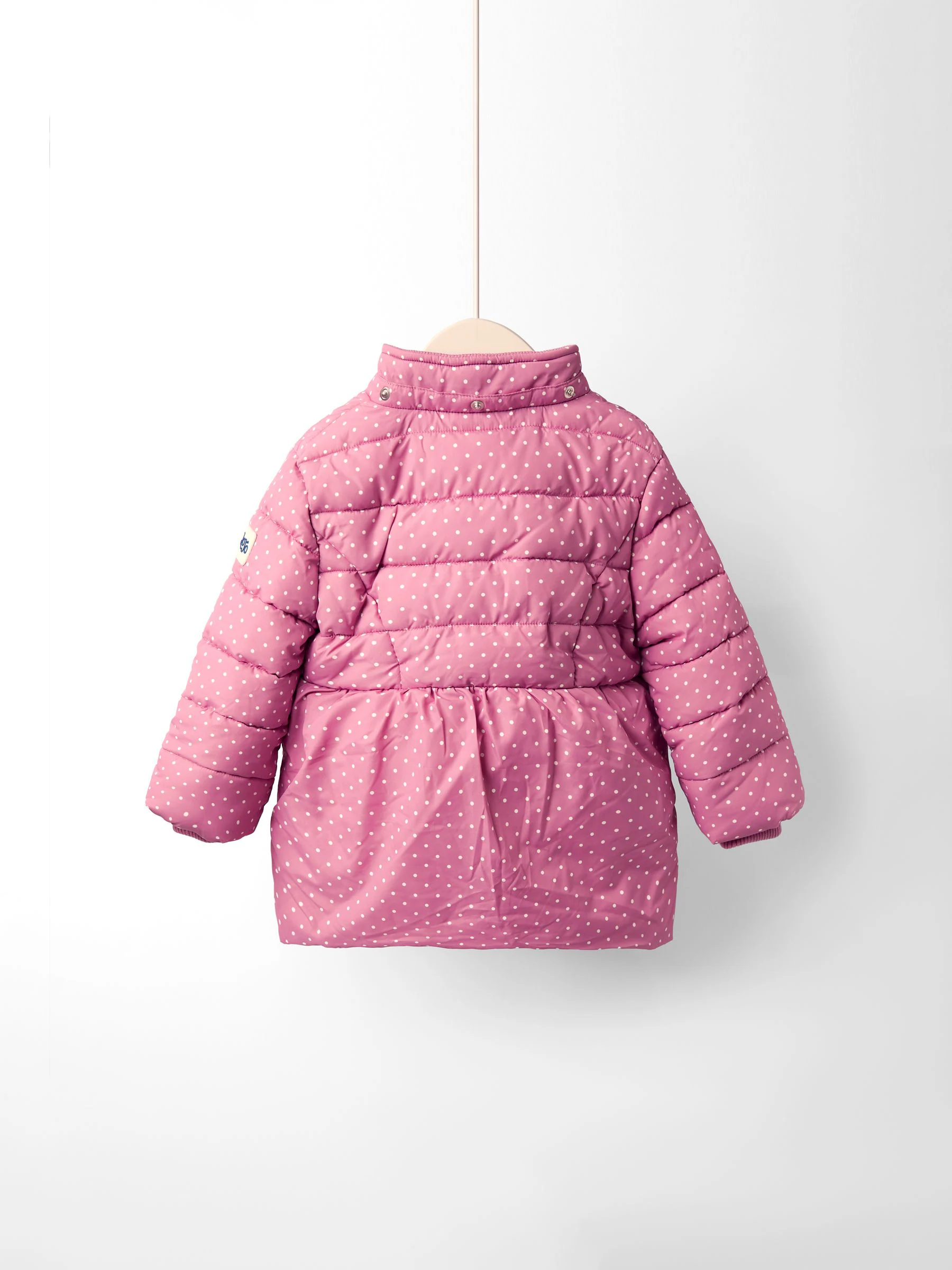 Roze met eenhoornprint - JoJo Maman Bébé gewatteerde jas met fleecevoering