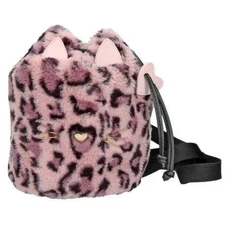 Depesche TOPModel Rucksackbeutel Kunstfell Leo mauve