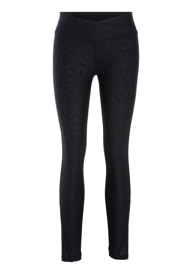 LASCANA ACTIVE Funktionsleggings  Sportleggings mit V-förmigen Bündchen in Leo-Optik