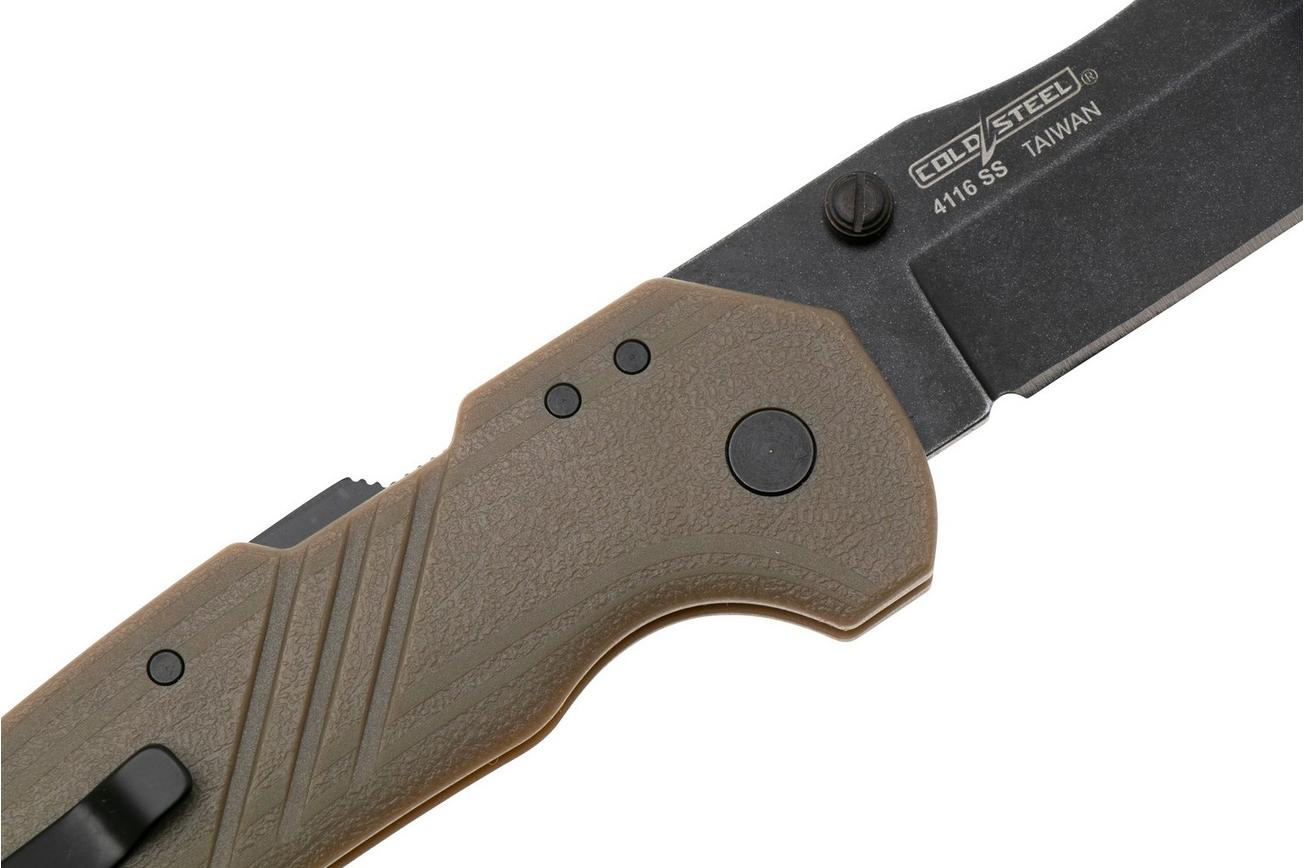 Cold Steel Engage Tanto FL-30DPLT-BF Blackwashed 4116SS, Coyote GFN, zakmes