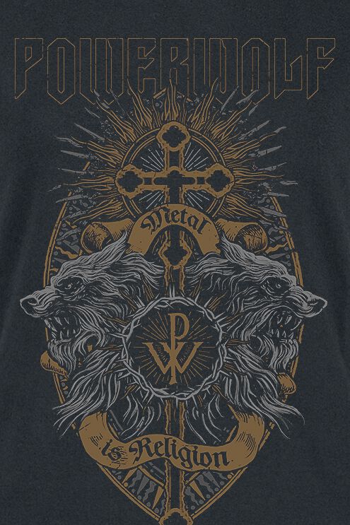 Crest Wolves | Powerwolf T-Shirt Manches courtes