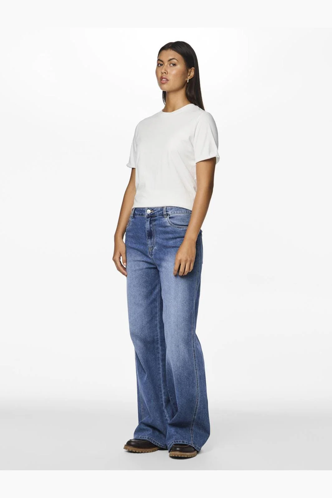 Pieces Pcfemma Wide Denim Jeans Fsy