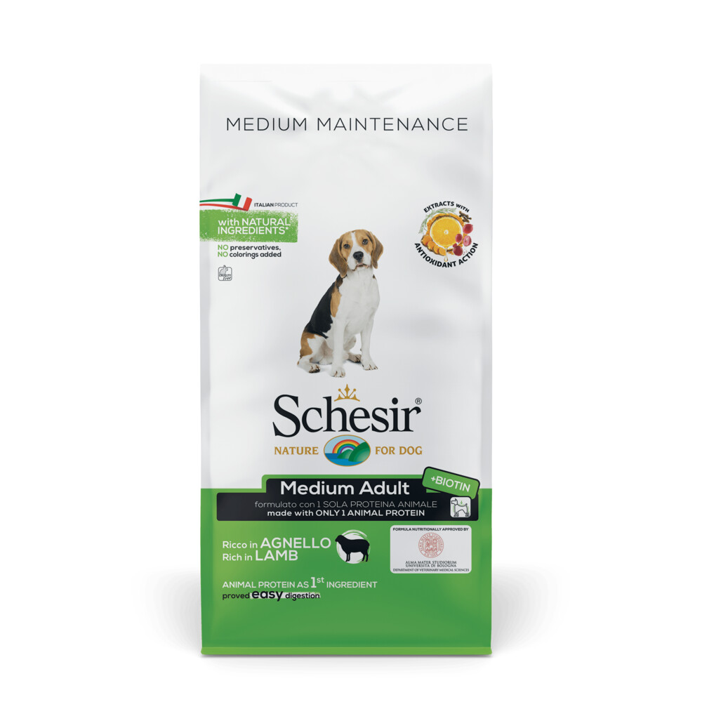Schesir Hond Dry Maintenance Medium Lam12 kg