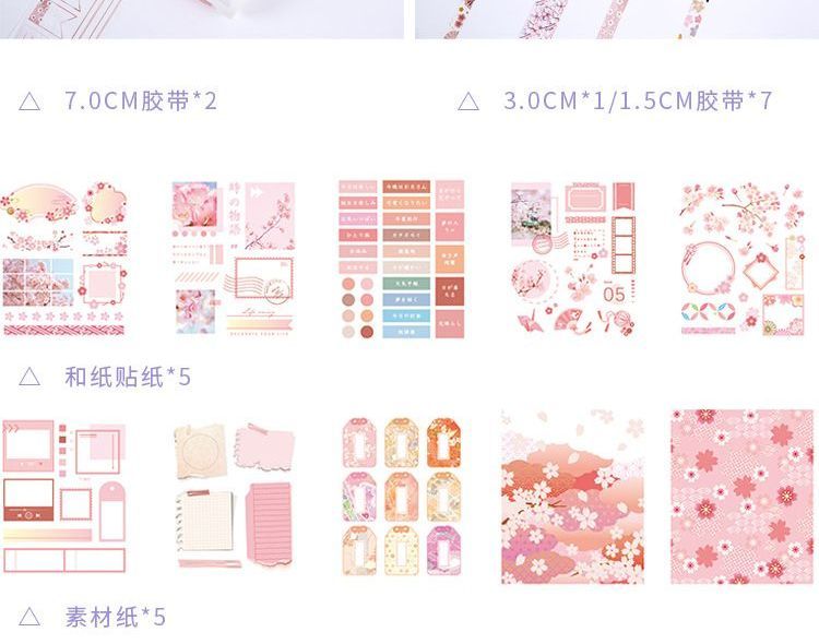 Miumi - Set: Cartoon Masking Tape + Sticker