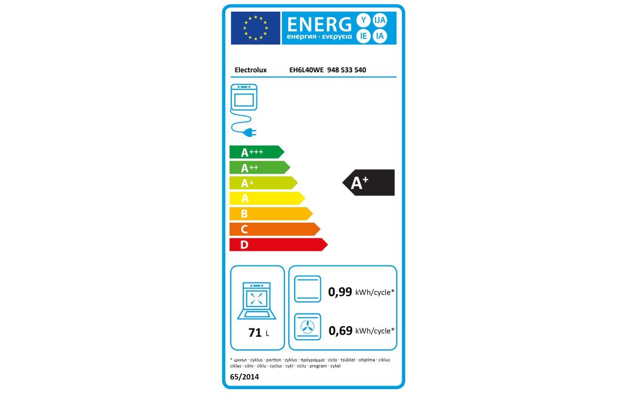Einbauherd EH6L40WE EU 60, Weiss<br>Herd für den Einbau