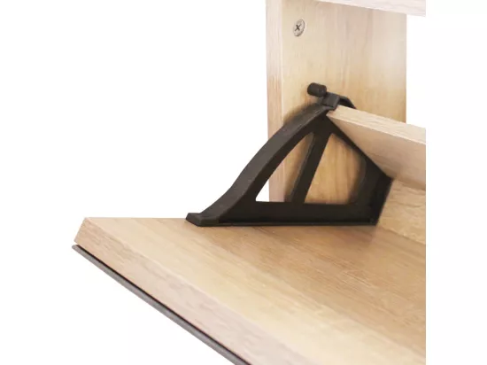 Meuble à chaussures 3 étagères Miroir 63 x 17 x 102,5 cm Chêne
