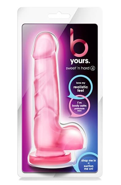 B Yours Sweet n Hard 4 Pink 20cm Dildo