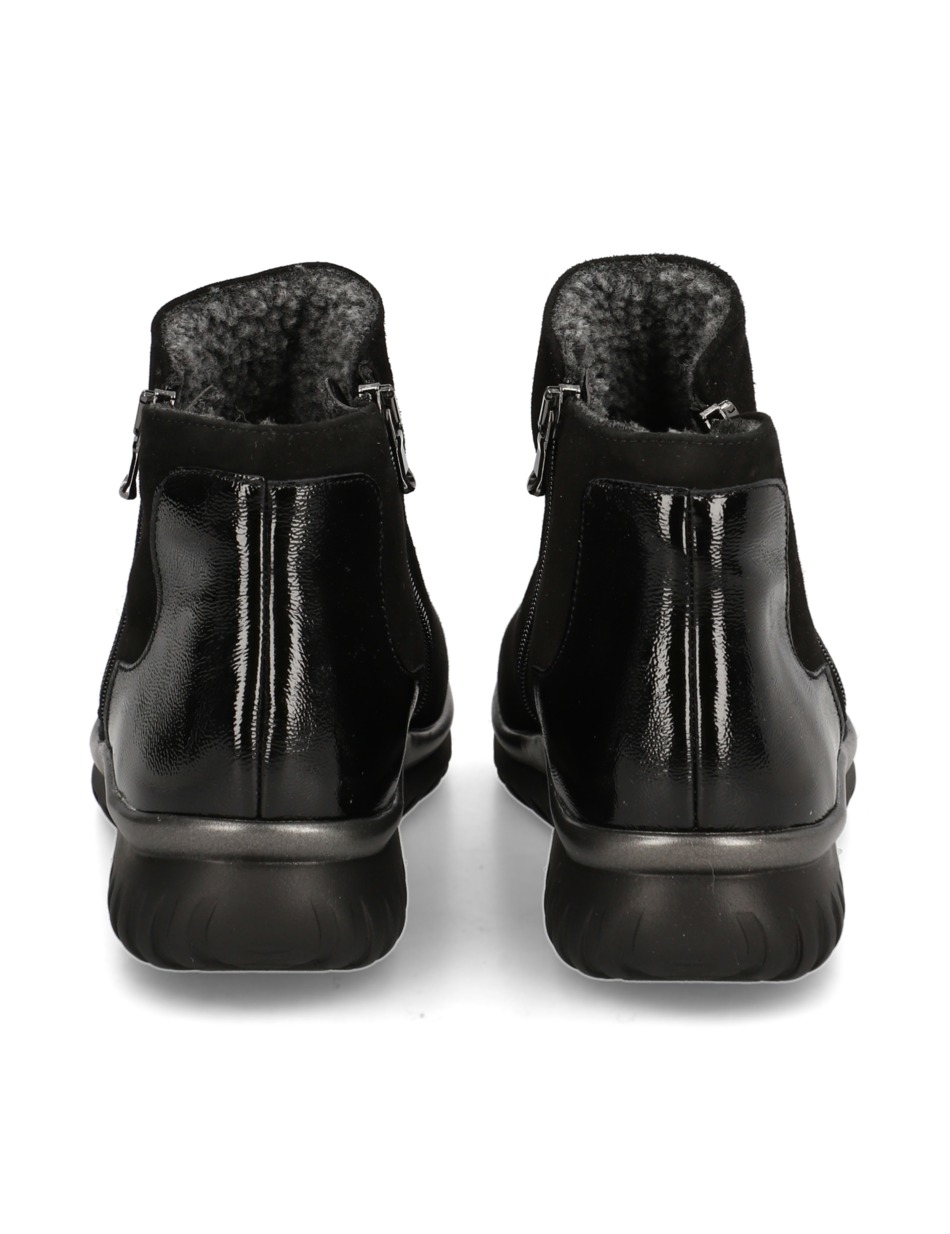 Lederkombination Boot