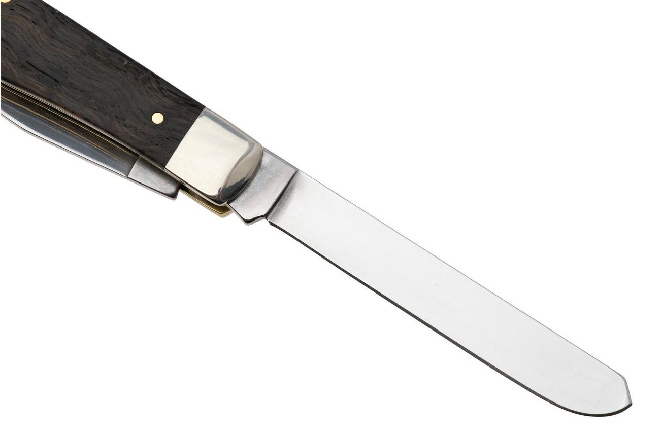 Case Trapper 14000 Smooth Black Curly Oak Wood 7254 SS, zakmes