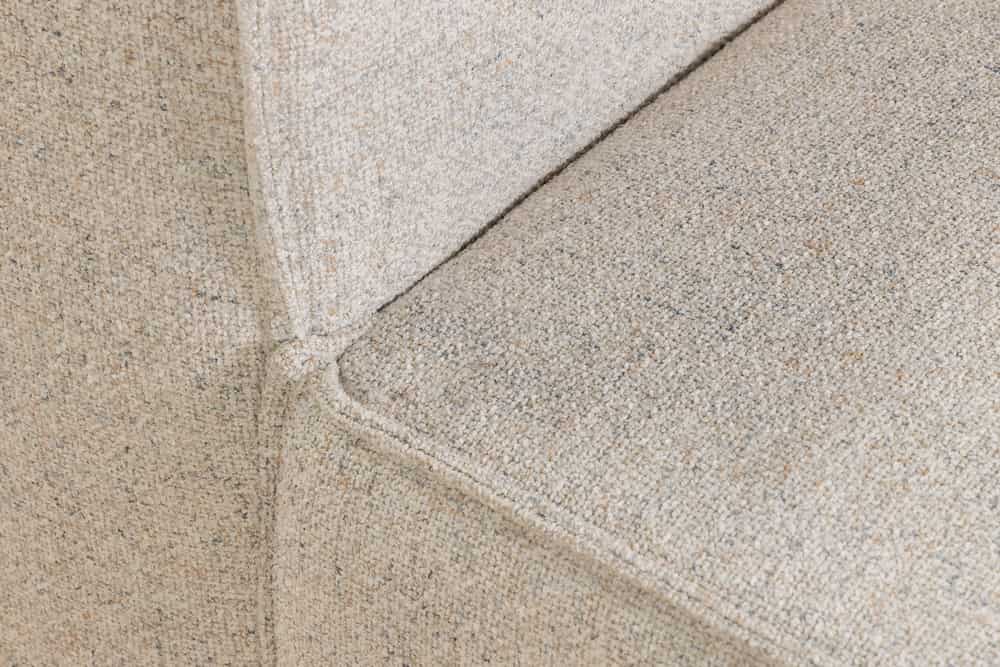 Modernes Ecksofa BOSSA NOVA 265cm beige Strukturstoff 3-Sitzer Couch L-Form