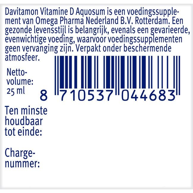 Davitamon Aquosum Vitamine D Druppels