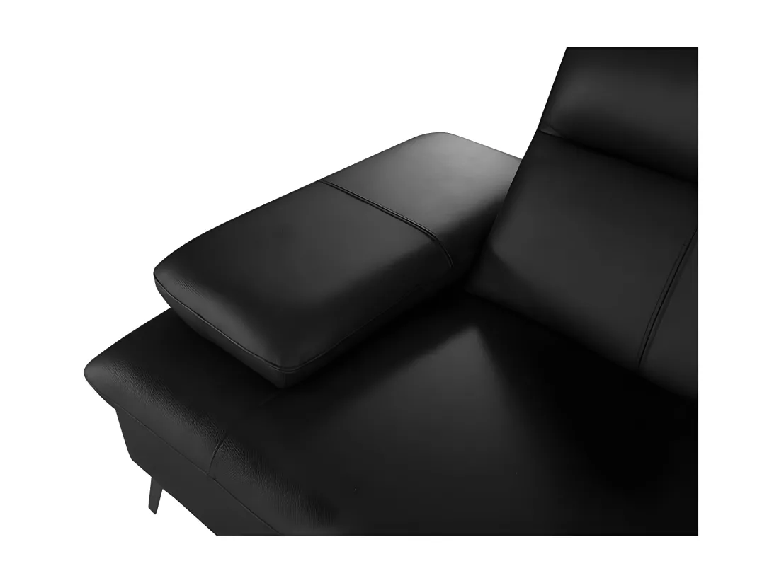 Fauteuil cuir Design avec dossier avance-recul IRIS Noir