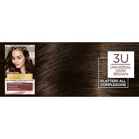 Permanent hårfarve 3U Dark Brown