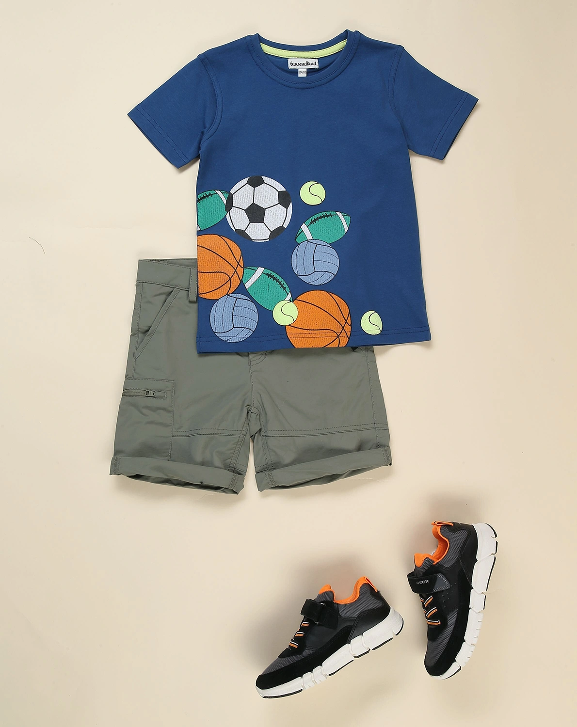 T-Shirt SPORTBÄLLE in dunkelblau
