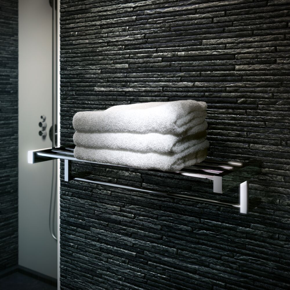 Geesa Modern Art handdoekrek met plateau 62cm chroom