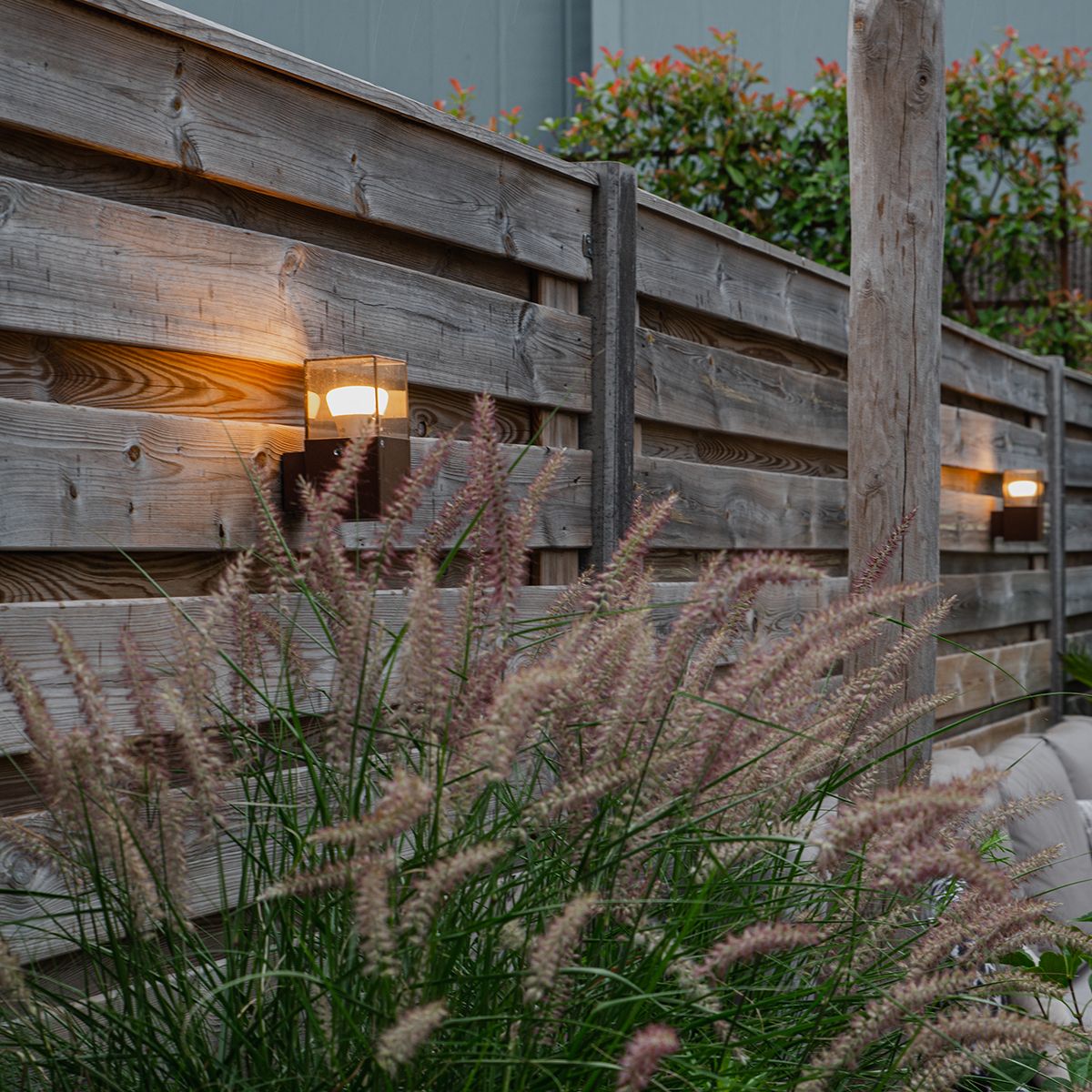 Industriële buiten wandlamp roestbruin IP44 - Denmark