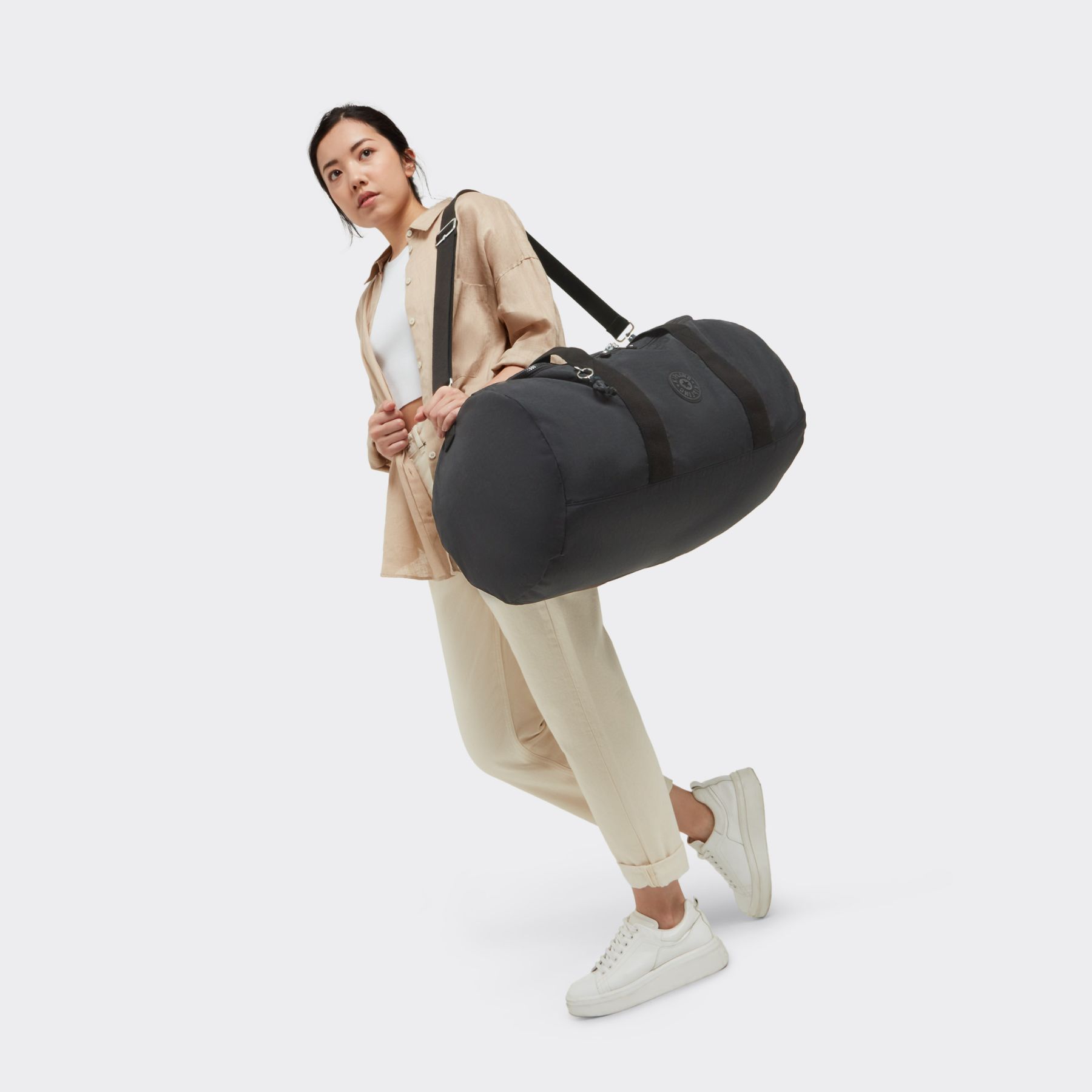 ARGUS M Grand sac de sport week-end avec organisation interne - Black Noir