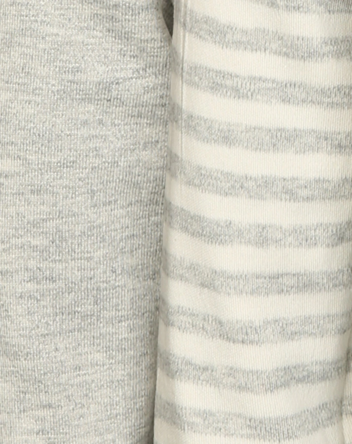 Strickjacke INFINITY zum Wenden in grau melange