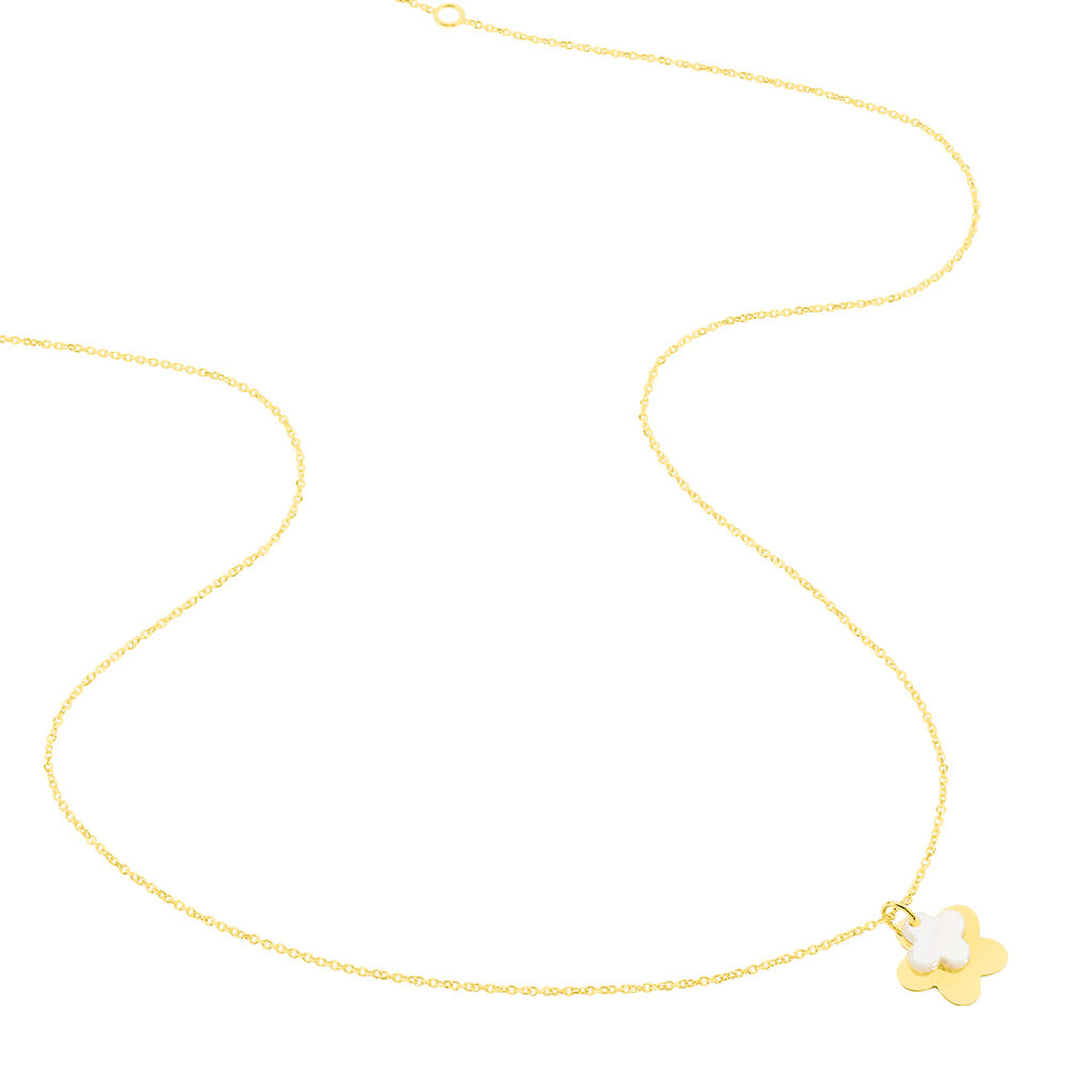 Collier Cleomelia Fleur Or Jaune