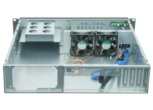 Chieftec UNC-210M-B - Rack-monterbar 2U - micro ATX - ingen strømforsyning - USB