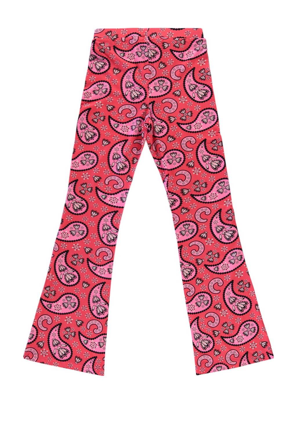 Cars flared broek ILVA FLAIR met paisleyprint fuchsia/roze