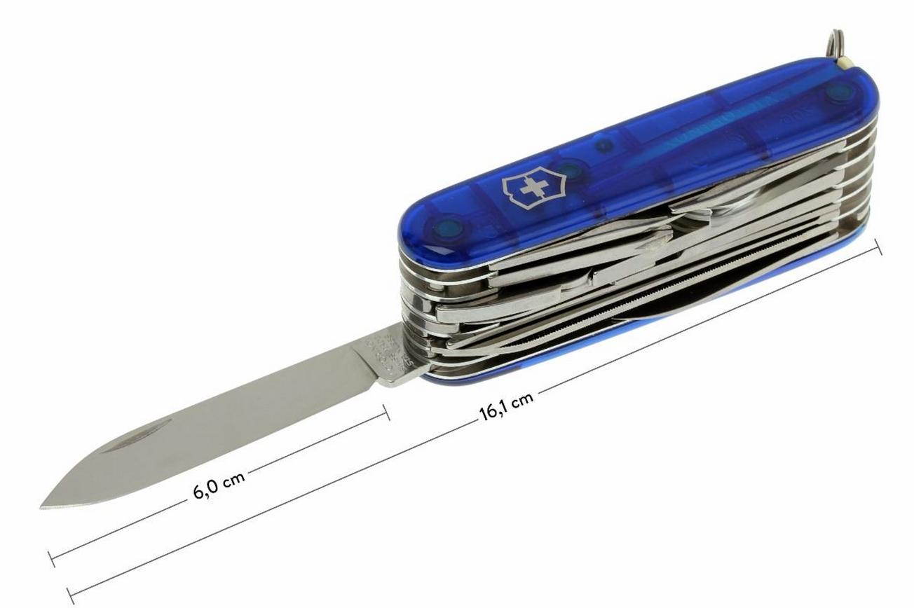 Victorinox Swisschamp transparant blauw 1.6795.T2 Zwitsers zakmes