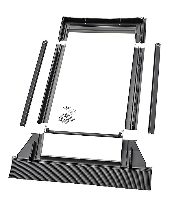 Raccord fenêtre de toit simple sur tuiles Velux EDW SK08 rouge