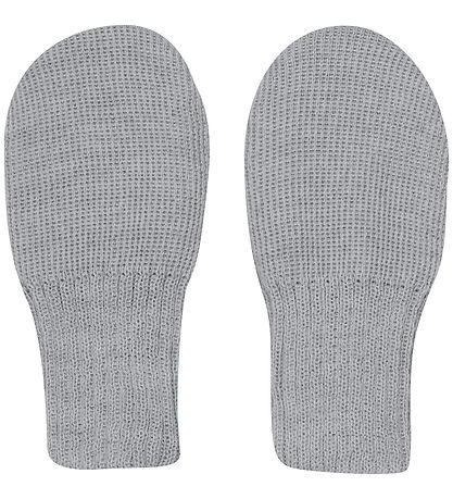 Huttelihut Fäustlinge - Wolle - Strick - Medium+ Grey Melange