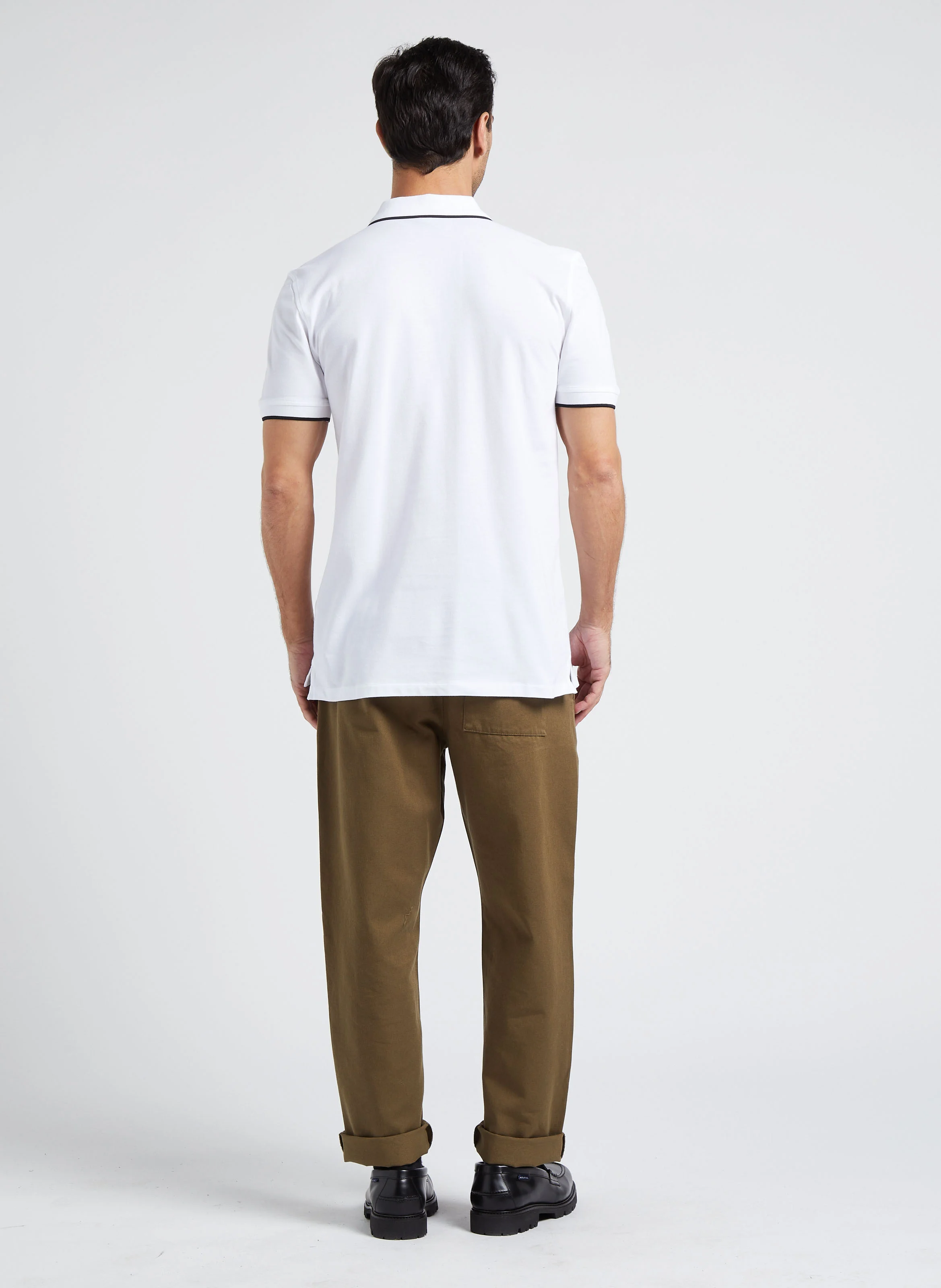 Pantalon droit en coton biologique| Vert
