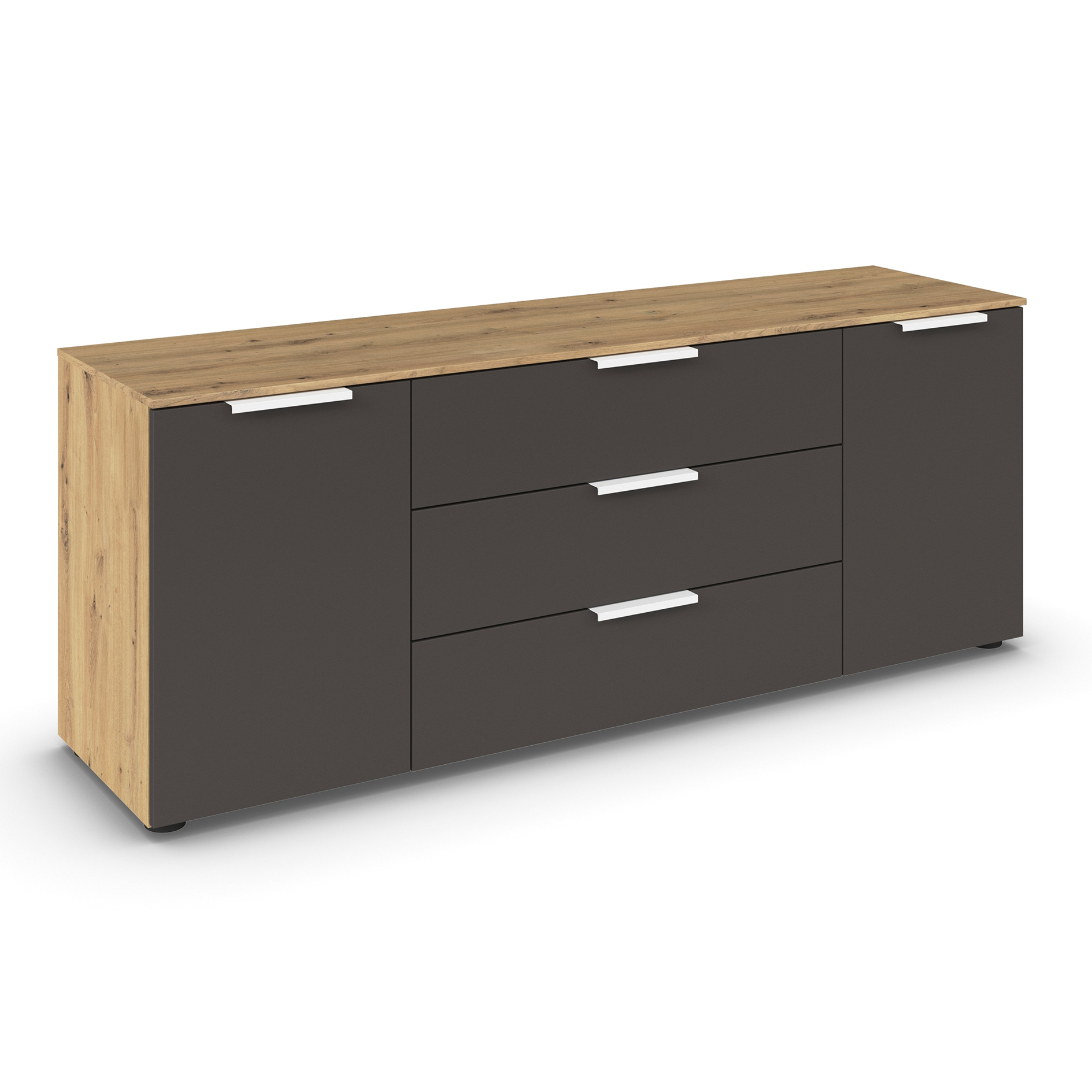 Lowboard - Artisan Eiche-graphit - 160 cm