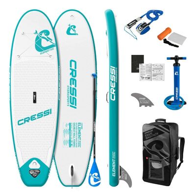 Cressi Element Small All Around ISup Set 8'2, Hvit/Aquamarine