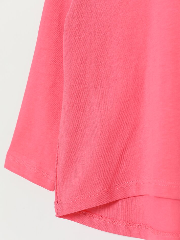 Conjunto de 2 camisetas básicas de manga comprida, lisas e estampadas - Fúcsia