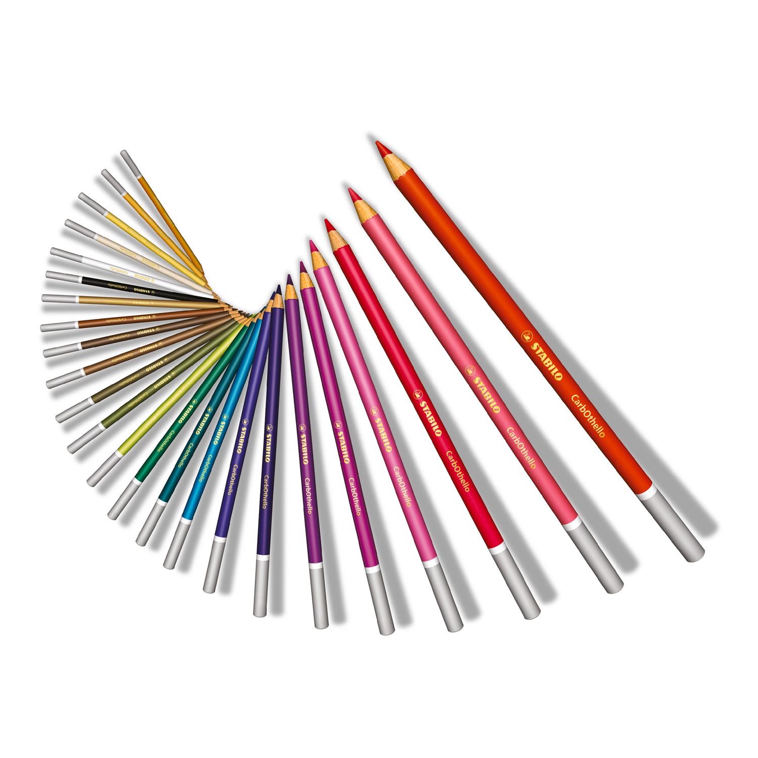 STABILO CarbOthello - Kalkpastel Kleurpotlood - Metalen Set 12 St.
