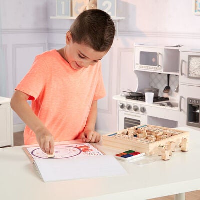 Melissa & Doug Trestempelsett ABC 123
