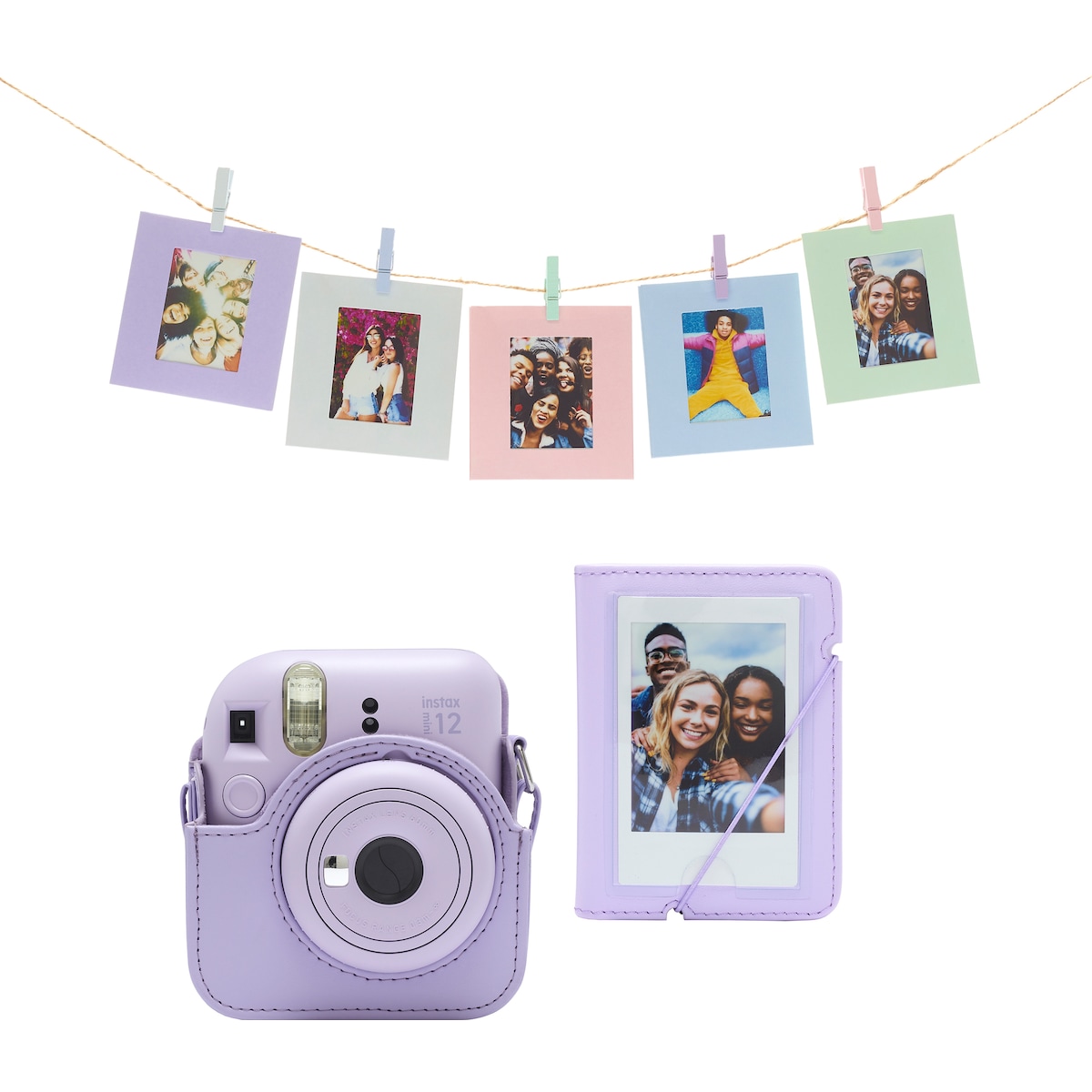 Fujifilm Instax Mini 12 tilbehørssett (lilla)