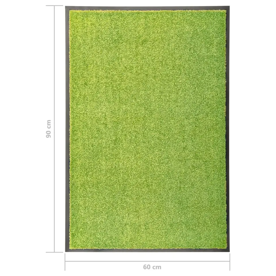 vidaXL - Mat - Groen - Stof - 60 x 90 cm