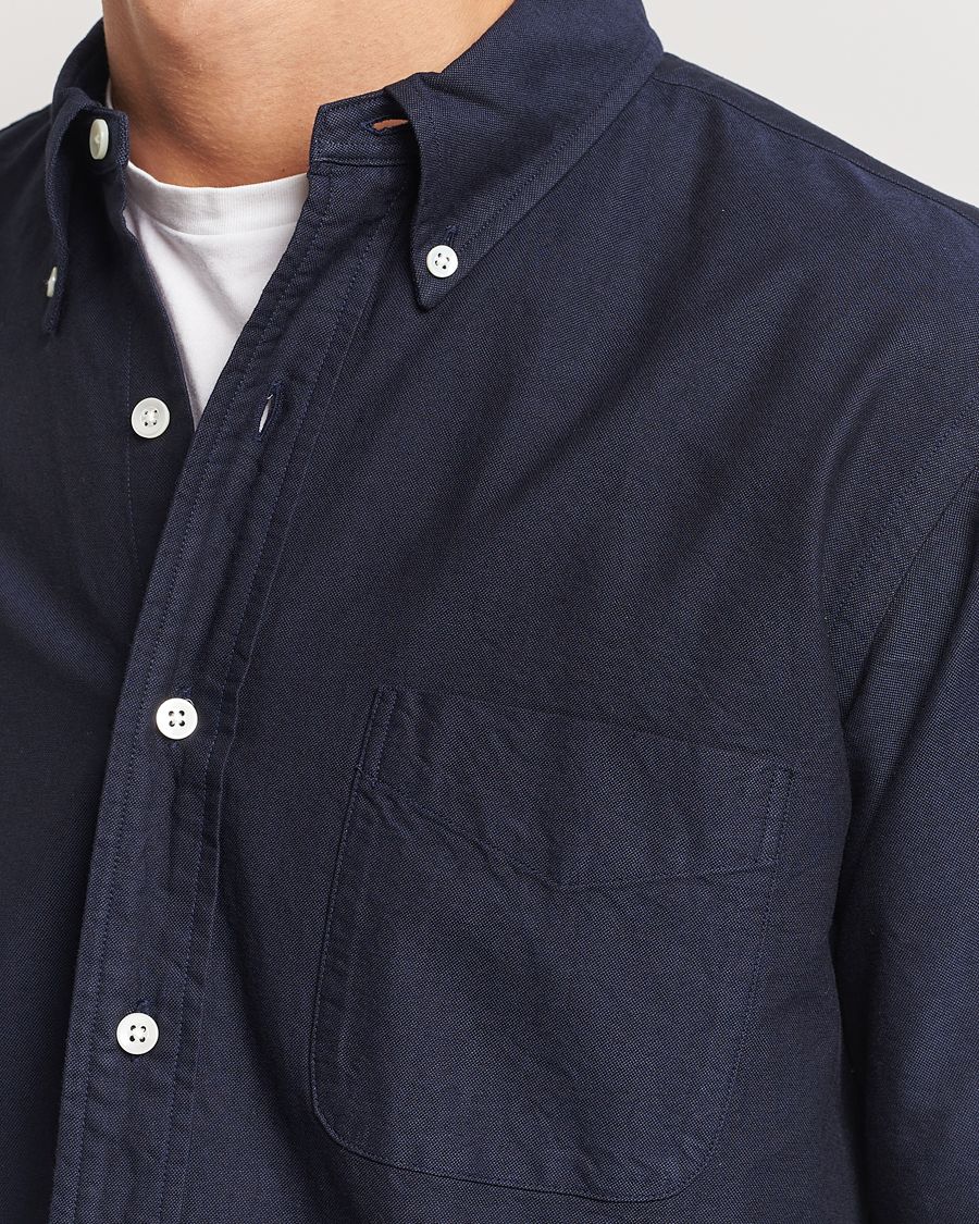 Kamakura Shirts Vintage Ivy Oxford Button Down Shirt Navy