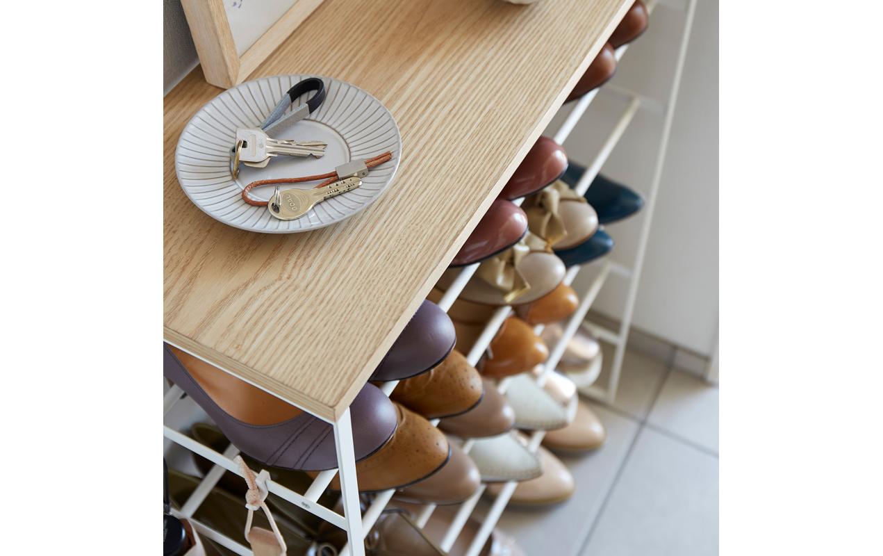 Schuhregal Tower 6-stufig, Weiss<br>Organizer für Schuhe