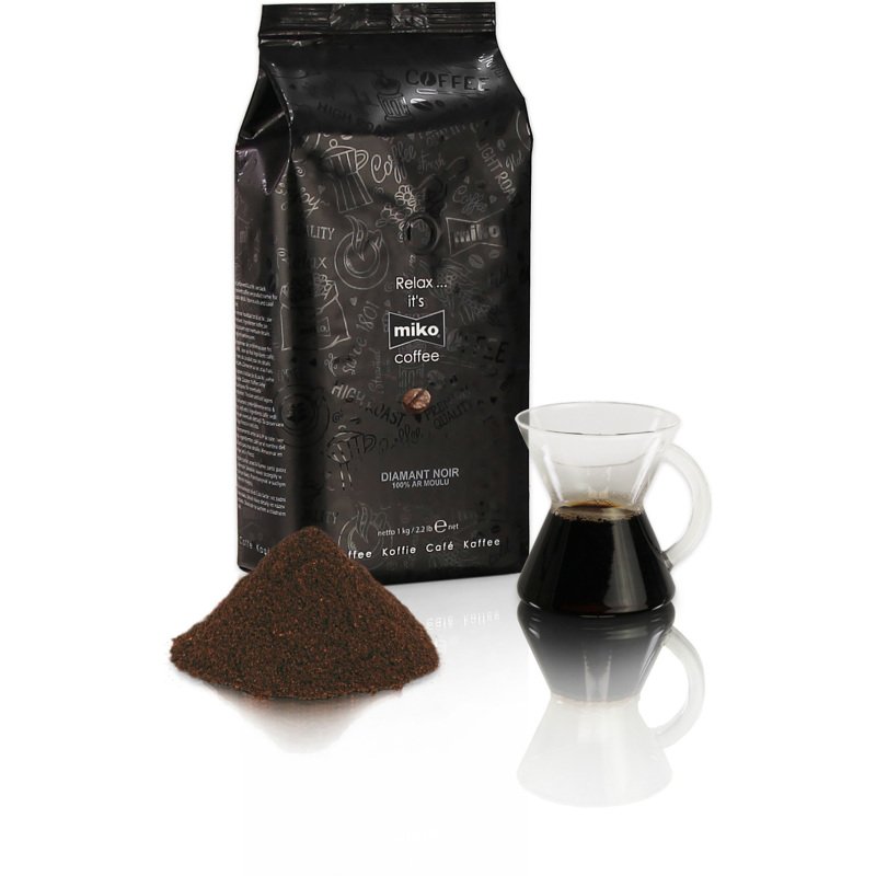 Café moulu Miko Diamant Noir - Paquet de 250 g