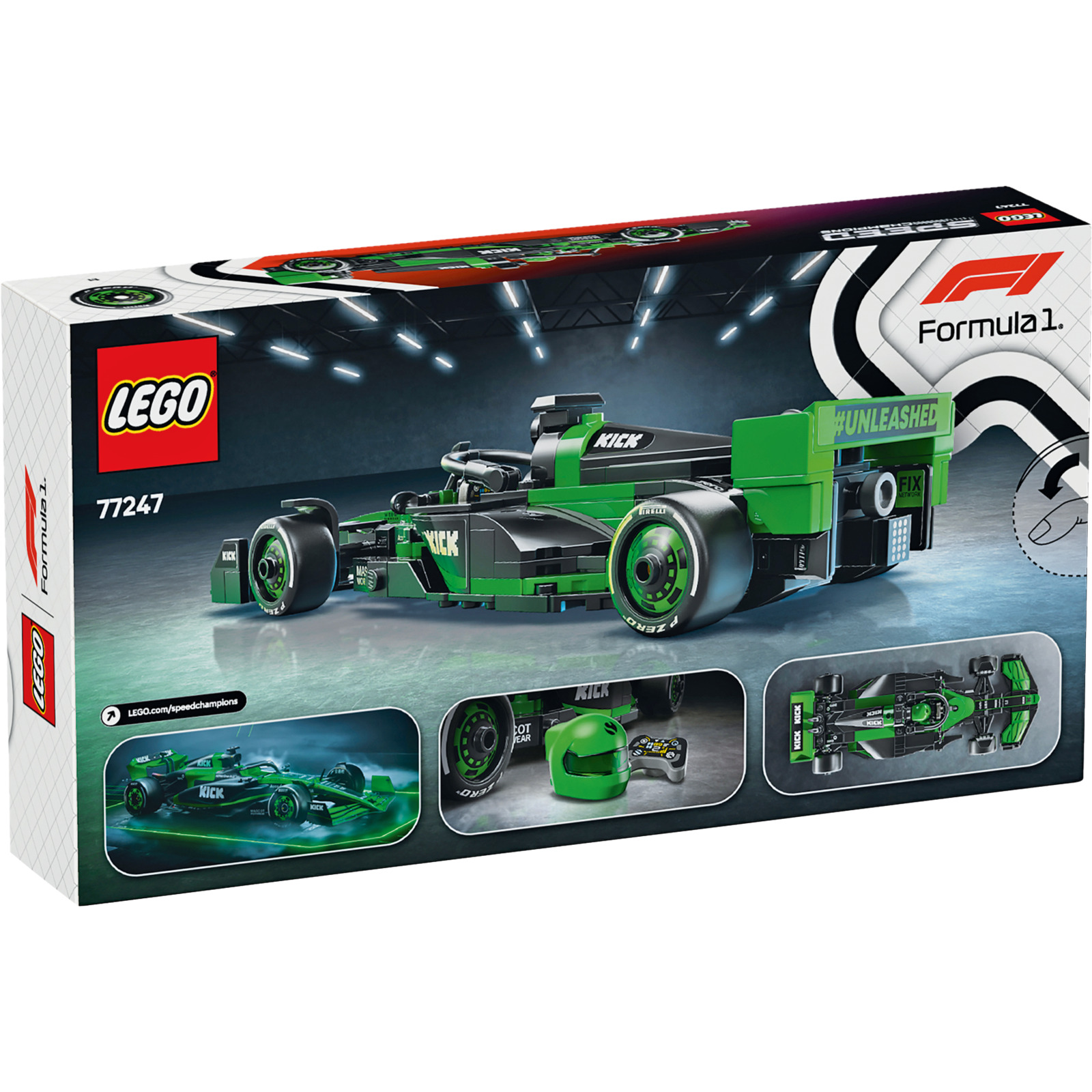 LEGO Speed Champions Kick Sauber F1 Team C44 Rennauto 77247
